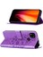 Redmi 9c / Poco C3 Için Kelebek Pu Deri Çevirmeli Cüzdan Stand Telefon Kılıfı - Açık Mor (Yurt Dışından) 1
