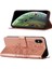 iPhone x / iPhone Xs Için Kelebek Pu Deri Çevirmeli Cüzdan Stand Telefon Kılıfı - Rose Gold (Yurt Dışından) 1