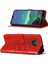 1.4 Için Kelebek Pu Deri Çevirmeli Cüzdan Stand Telefon Kılıfı - Kırmızı (Yurt Dışından) 1