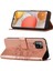 Galaxy A42 5g Için Kelebek Pu Deri Çevirmeli Cüzdan Stand Telefon Kılıfı - Rose Gold (Yurt Dışından) 1