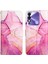 Spark 8 Için Mermer Desenli Pu Deri Cüzdan Telefon Kılıfı - Pembe (Yurt Dışından) 4