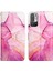 Redmi Note 10 5g / Poco M3 Pro 5g Için Mermer Desenli Pu Deri Cüzdan Telefon Kılıfı - Pembe (Yurt Dışından) 4