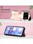 Poco M4 5g / Poco M5 5g Için Mermer Desenli Pu Deri Cüzdan Telefon Kılıfı - Pembe / Beyaz (Yurt Dışından) 5