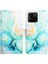 Redmi 10C Için Mermer Desenli Pu Deri Cüzdan Telefon Kılıfı - Yeşil (Yurt Dışından) 4