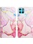 Smart 6 Için Mermer Desenli Pu Deri Cüzdan Telefon Kılıfı - Rose Gold (Yurt Dışından) 4
