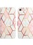 iPhone Se 2020 / 8 / 7 / 6s / 6 Için Mermer Desenli Pu Deri Cüzdan Telefon Kılıfı - Pembe / Beyaz (Yurt Dışından) 4