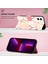 iPhone 12 Mini Için Mermer Desenli Pu Deri Cüzdan Telefon Kılıfı - Pembe / Beyaz (Yurt Dışından) 5
