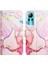 Note 12 / Note 11 Için Mermer Desenli Pu Deri Cüzdan Telefon Kılıfı - Rose Gold (Yurt Dışından) 4