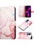 Hot 11S Için Mermer Desenli Pu Deri Cüzdan Telefon Kılıfı - Rose Gold (Yurt Dışından) 1