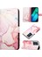 Note 12 G96 Için Mermer Desenli Pu Deri Cüzdan Telefon Kılıfı - Rose Gold (Yurt Dışından) 1