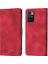 Redmi 10 Için Deri Cüzdan Flip Stand Telefon Kılıfı - Kırmızı (Yurt Dışından) 1