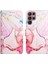Galaxy S22 Ultra Için Mermer Desenli Pu Deri Cüzdan Telefon Kılıfı - Rose Gold (Yurt Dışından) 4