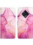 Zero 8 Için Mermer Desenli Pu Deri Cüzdan Telefon Kılıfı - Pembe (Yurt Dışından) 4