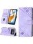 Poco C40 Için Deri Cüzdan Flip Stand Telefon Kılıfı - Mor (Yurt Dışından) 2