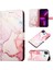 Pop 5 Için Mermer Desenli Pu Deri Cüzdan Telefon Kılıfı - Rose Gold (Yurt Dışından) 1
