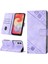 Galaxy A04E Için Deri Cüzdan Flip Stand Telefon Kılıfı - Mor (Yurt Dışından) 2