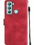 Pop 5 Lte Bd4 Için Deri Cüzdan Flip Stand Telefon Kılıfı - Kırmızı (Yurt Dışından) 3