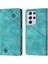 Galaxy S21 Ultra 5g Için Deri Cüzdan Flip Stand Telefon Kılıfı - Yeşil (Yurt Dışından) 1