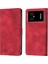 Poco M4 5g M5 4g Için Deri Cüzdan Flip Stand Telefon Kılıfı - Kırmızı (Yurt Dışından) 1
