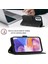 Galaxy A32 5G/M32 5g Için Deri Cüzdan Flip Stand Telefon Kılıfı - Siyah (Yurt Dışından) 5