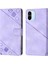 Redmi A1 Için Deri Cüzdan Flip Stand Telefon Kılıfı - Mor (Yurt Dışından) 1