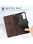 Pop 5p Için Deri Cüzdan Flip Stand Telefon Kılıfı - Kahverengi (Yurt Dışından) 5