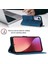 12 Pro Için Deri Cüzdan Flip Stand Telefon Kılıfı - Mavi (Yurt Dışından) 4