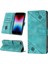 iPhone Se (2022) Se 2020 8 7 Için Deri Cüzdan Flip Stand Telefon Kılıfı - Yeşil (Yurt Dışından) 2