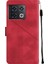 ONEPLUS10 Pro 5g Için Deri Cüzdan Flip Stand Telefon Kılıfı - Kırmızı (Yurt Dışından) 3