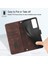 Camon 18 Için Deri Cüzdan Flip Stand Telefon Kılıfı - Kahverengi (Yurt Dışından) 2