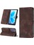 Camon 18 Için Deri Cüzdan Flip Stand Telefon Kılıfı - Kahverengi (Yurt Dışından) 3