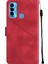 Camon 18I Için Deri Cüzdan Flip Stand Telefon Kılıfı - Kırmızı (Yurt Dışından) 3