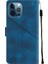 iPhone 12 Pro Max Için Deri Cüzdan Flip Stand Telefon Kılıfı - Mavi (Yurt Dışından) 4