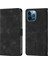 iPhone 12 Pro Max Için Deri Cüzdan Flip Stand Telefon Kılıfı - Siyah (Yurt Dışından) 1