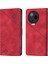Note 20 X676C Için Deri Cüzdan Flip Stand Telefon Kılıfı - Kırmızı (Yurt Dışından) 1
