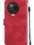 Note 20 X676C Için Deri Cüzdan Flip Stand Telefon Kılıfı - Kırmızı (Yurt Dışından) 3