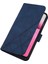 Gt Neo 3 Için Kabartmalı Pu Deri Stand Cüzdan Telefon Kılıfı - Mavi (Yurt Dışından) 3