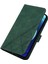 iPhone 12 Mini Için Kabartmalı Pu Deri Stand Cüzdan Telefon Kılıfı - Yeşil (Yurt Dışından) 3