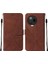Note 12 Pro 4g Için Kabartmalı Pu Deri Stand Cüzdan Telefon Kılıfı - Kahverengi (Yurt Dışından) 1