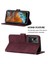 Gt Neo 3 Için Kabartmalı Pu Deri Stand Cüzdan Telefon Kılıfı - Kırmızı (Yurt Dışından) 2