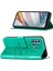Moto G40 / G60 Için Kelebek Pu Deri Çevirmeli Cüzdan Stand Telefon Kılıfı - Yeşil (Yurt Dışından) 1