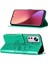 12 Lite Için Kelebek Pu Deri Çevirmeli Cüzdan Stand Telefon Kılıfı - Yeşil (Yurt Dışından) 1