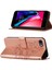 iPhone Se 2020 / 8 / 7 / 6s / 6 Için Kelebek Pu Deri Çevirmeli Cüzdan Stand Telefon Kılıfı - Rose Gold (Yurt Dışından) 1