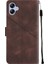 Galaxy A04E Için Deri Cüzdan Flip Stand Telefon Kılıfı - Kahverengi (Yurt Dışından) 3