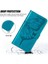 Spark 5 Air / Spark 6 Air Için Kelebek Pu Deri Çevirmeli Cüzdan Stand Telefon Kılıfı - Mavi (Yurt Dışından) 5