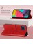 Galaxy M33 5g Için Kelebek Pu Deri Çevirmeli Cüzdan Stand Telefon Kılıfı - Kırmızı (Yurt Dışından) 1