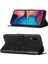 Galaxy A20 / A30 Için Kelebek Pu Deri Çevirmeli Cüzdan Stand Telefon Kılıfı - Siyah (Yurt Dışından) 1