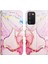 Galaxy A02S Için Mermer Desenli Pu Deri Cüzdan Telefon Kılıfı - Rose Gold (Yurt Dışından) 4