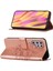 Galaxy S22 Ultra Için Kelebek Pu Deri Çevirmeli Cüzdan Stand Telefon Kılıfı - Rose Gold (Yurt Dışından) 1