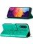 Galaxy A50 / A30S / A50S Için Kelebek Pu Deri Çevirmeli Cüzdan Stand Telefon Kılıfı - Yeşil (Yurt Dışından) 1